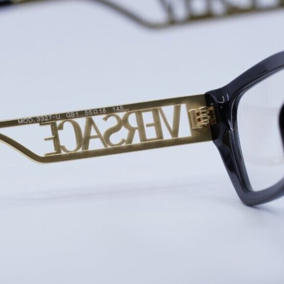 🕶️ New Versace VE3327U GB1 Eyeglasses - Black Frame - Picture 8 of 12